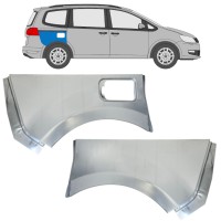 Rear wing repair panel for Volkswagen Sharan 2010-2022 / Left+Right / Set 14599