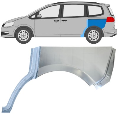 Rear wing repair panel for Volkswagen Sharan 2010-2022 / Left / Set 14604