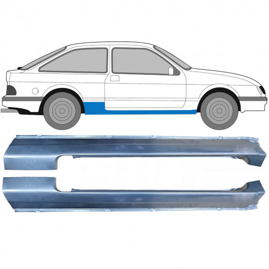 Full sill repair panel for Ford Sierra 1982-1993 / Left+Right / Set 9416