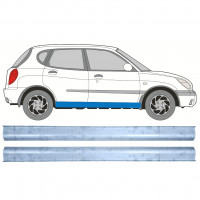 Sill repair panel for Daihatsu Sirion 1998-2005 / Set 12456