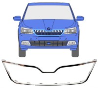 Radiator grille frame for Skoda Fabia 2014-2018 16190