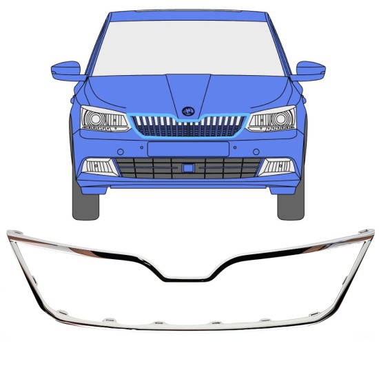 Radiator grille frame