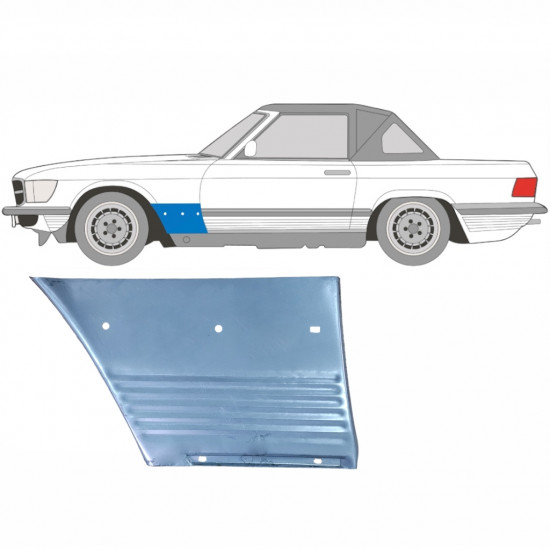 MERCEDES SL-CLASS 1971-1989 FRONT WING PANEL / LEFT