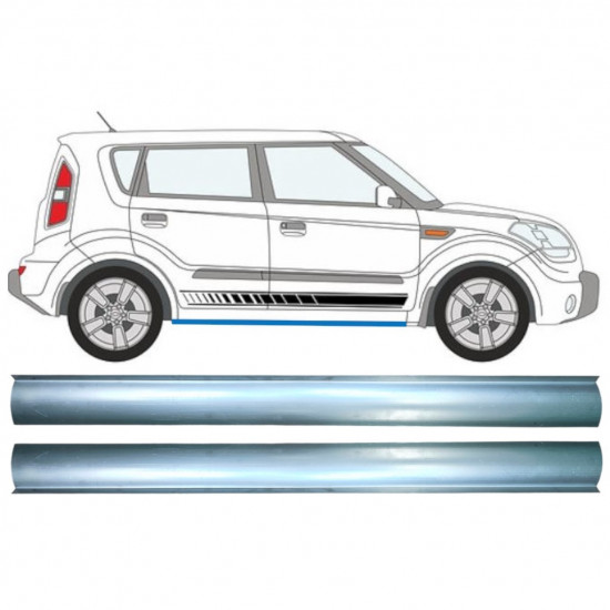 Sill repair panel for Kia Soul 2008-2013 / Left = Right (symmetrical) / Set 11476