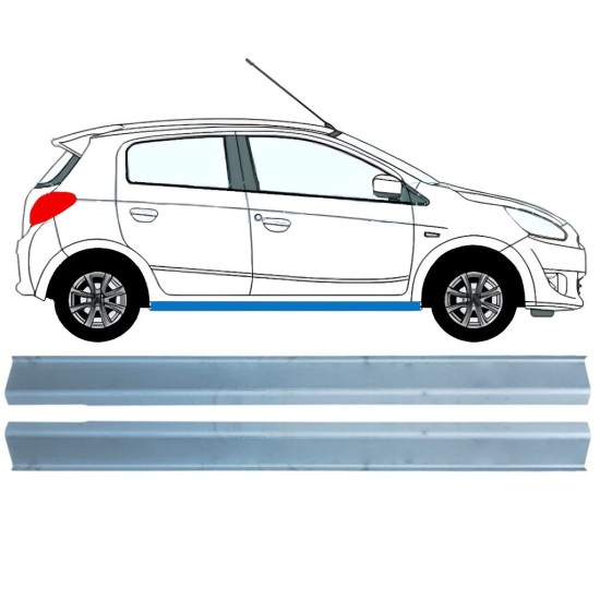 Lower sill repair panel for Mitsubishi Space Star 2013-2024 / Left+Right / Set 16844