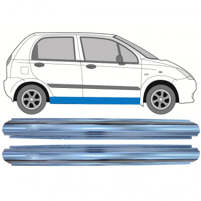 Sill repair panel for Chevrolet Spark 2005-2010 / Left = Right (symmetrical) / Set 9763