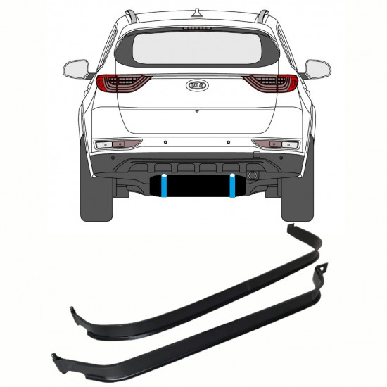 Fuel tank straps for Kia Sportage 2015-2021 10142
