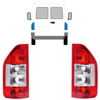 Rear light for Mercedes Sprinter 1995-2006 / Left+Right / Set 9771