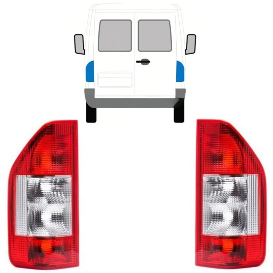 Rear light for Mercedes Sprinter 1995-2006 / Left+Right / Set 9771