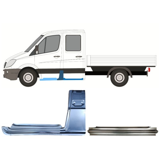 Repair panel set for Volkswagen Crafter 2005-2017 / Left / 15535