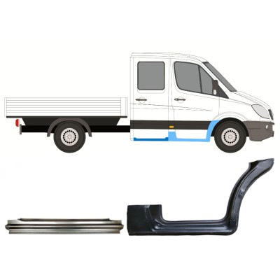 Repair panel set for Mercedes Sprinter 2006-2018 / Right / 14730