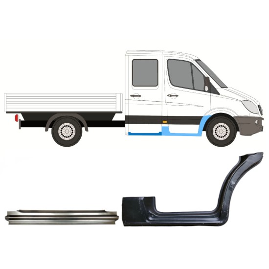 Repair panel set for Mercedes Sprinter 2006-2018 / Right / 14730