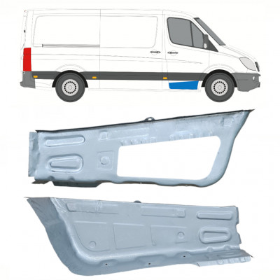 Front step repair panel for Mercedes Sprinter 2006 - / Left+Right / Set 10208