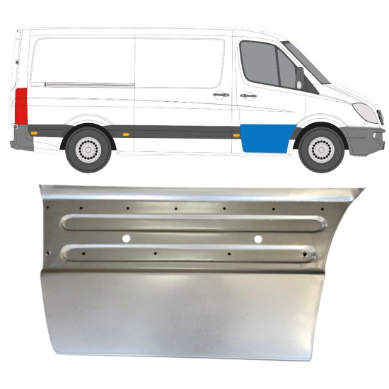Front door repair panel for Mercedes Sprinter 2006-2018 / Right 14725