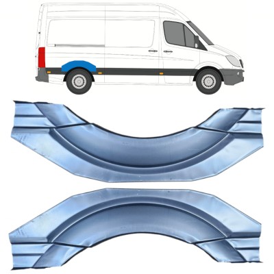Rear wing repair panel for Mercedes Sprinter 2006-2018 / Left+Right / Set 16154