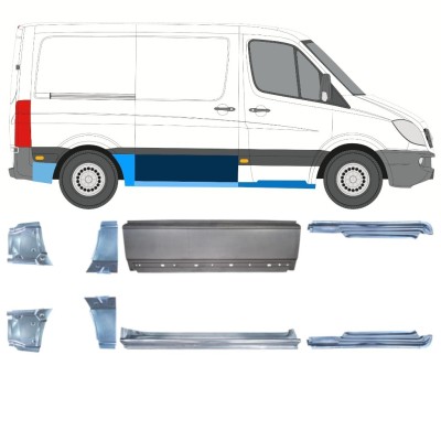 Repair panel set for Mercedes Sprinter 2006-2018 / Left+Right / 15591
