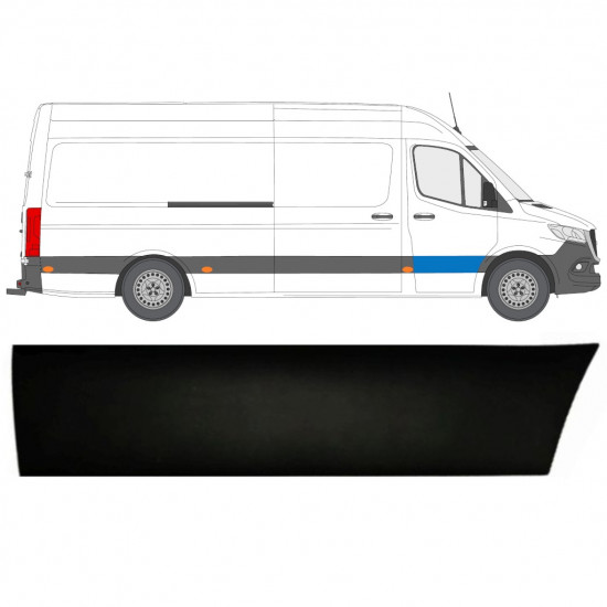 Front door trim for Mercedes Sprinter 2018- / Right 12926