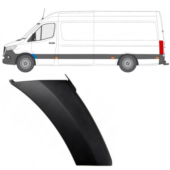 Front wing trim for Mercedes Sprinter 2018- / Left 12931
