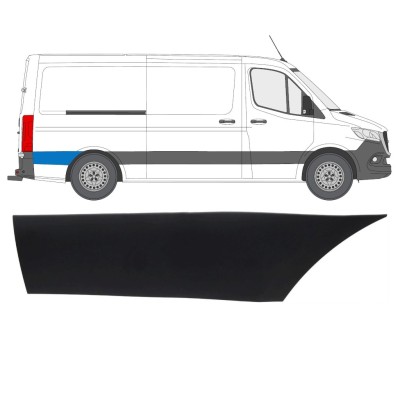 Rear fender side trim behind the wheel for Mercedes Sprinter 2018- / Right 16642