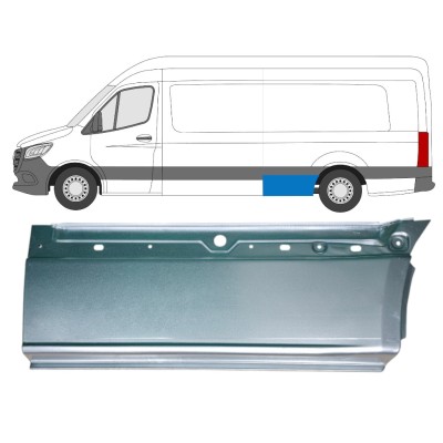 Lower rear wing repair panel for Mercedes Sprinter 2018- / Left 14552