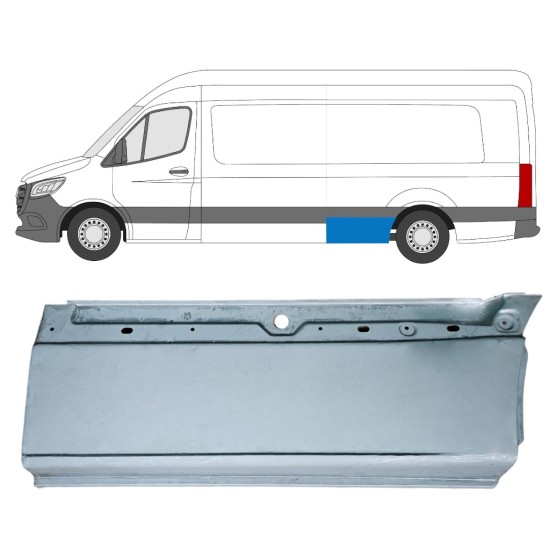 Lower rear wing repair panel for Mercedes Sprinter 2018- / Left 16064