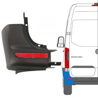 Rear bumper corner + reflective lamp for Mercedes Sprinter 2018- / Left / Set 14950