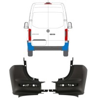 Rear bumper corner for Mercedes Sprinter 2018- / Left+Right / Set 14945
