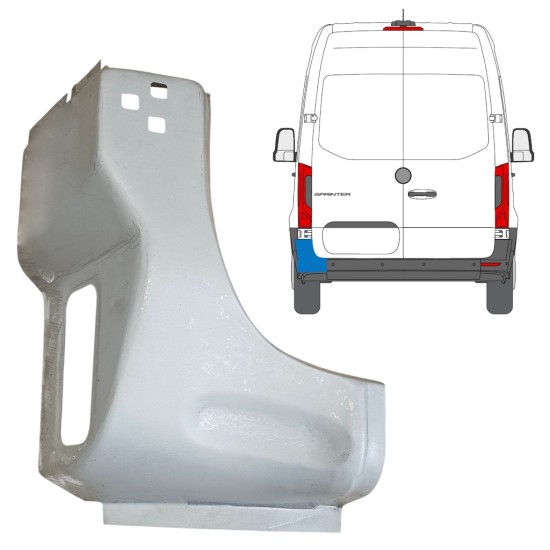 Rear corner repair panel for Mercedes Sprinter 2018- / Left 14652