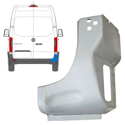 Rear corner repair panel for Mercedes Sprinter 2018- / Right 14651