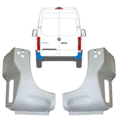 Rear corner repair panel for Mercedes Sprinter 2018- / Left+Right / Set 14653
