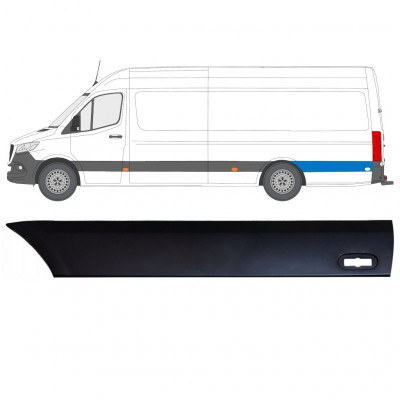 Rear wing side trim for Mercedes Sprinter 2018- / Left 12943