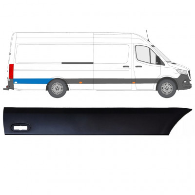 Rear wing side trim for Mercedes Sprinter 2018- / Right 12942