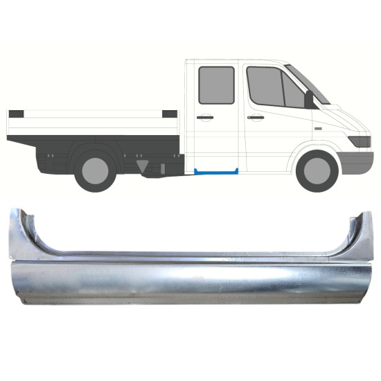Rear door sill repair panel for Mercedes Sprinter 1995-2006 / Left = Right (symmetrical) 16385