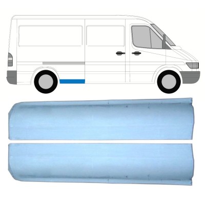 Front section rear wing repair panel for Mercedes Sprinter 1995-2006 / Left+Right / Set 9861