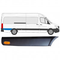 Rear wing side trim behind the wheel with lamp for Mercedes Sprinter 2006- / LWB / Right / Set 9058