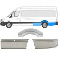 Rear wing repair panel for Mercedes Sprinter 2006- / LWB / Left / Set 8718