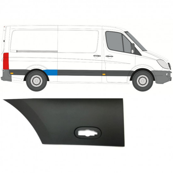 MERCEDES SPRINTER 2006- REAR WING MOULDING TRIM / RIGHT