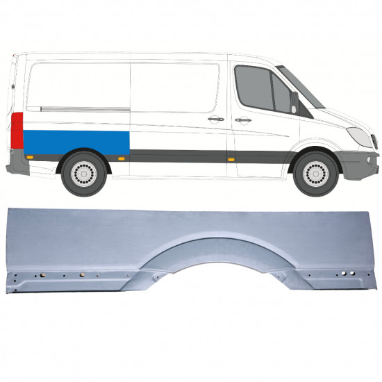 Large rear wing repair panel for Mercedes Sprinter 2006-2018 / Right 12972
