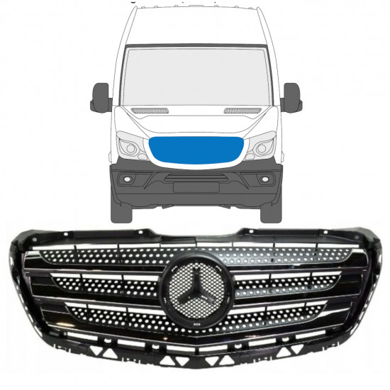 Grille for Mercedes Sprinter 2013-2018 7496