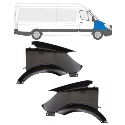 Front wing for Mercedes Sprinter 2013-2018 / Left+Right / Set 14948