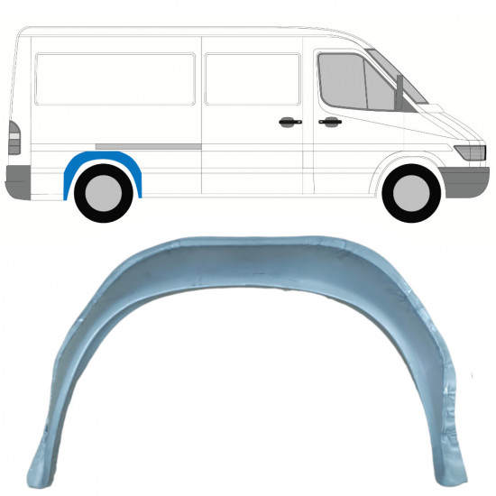 Inner rear wheel arch repair panel for Mercedes Sprinter 1995- / Left = Right (symmetrical) 10958