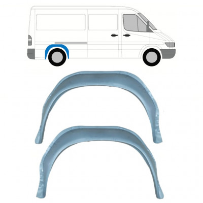 Inner rear wheel arch repair panel for Mercedes Sprinter 1995- / Left = Right (symmetrical) / Set 10959