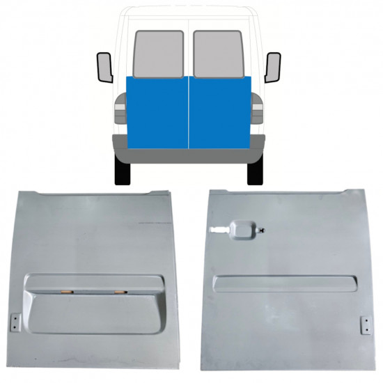 Rear door repair panel for Mercedes Sprinter 1995-2006 / Left+Right / Set 9768