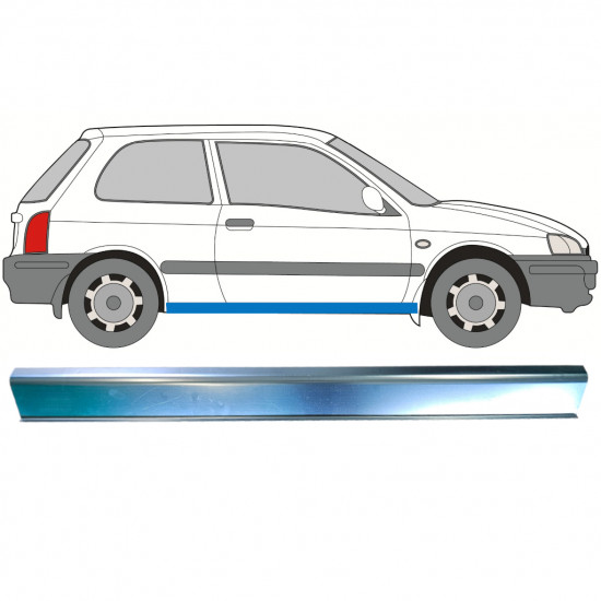 Sill repair panel for Toyota Starlet 1996-1999 / Left = Right (symmetrical) 8150