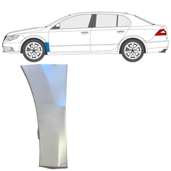 Front wing repair panel for Skoda Superb 2008-2015 / Left 16084