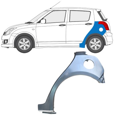 Rear wing repair panel for Suzuki Swift 2005-2010 / Left 16257