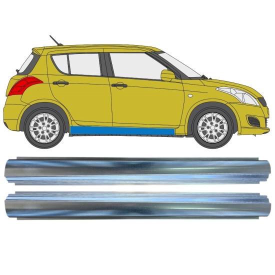 Sill repair panel for Suzuki Swift 2010-2017 / Left+Right / Set 16369