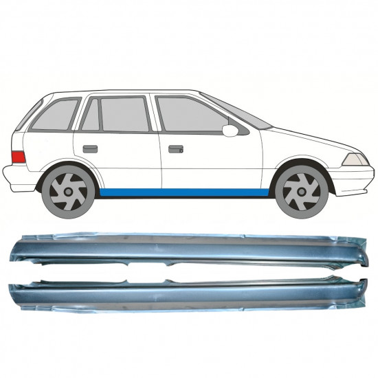 Sill repair panel for Suzuki Swift 1988-2004 / Left+Right / Set 10046