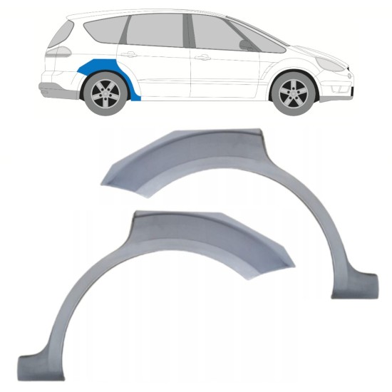 Rear wing repair panel for Ford S-MAX 2006-2015 / Left+Right / Set 15174