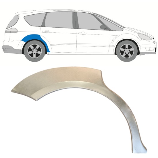 Rear wing repair panel for Ford S-MAX 2006-2015 / Right 14764